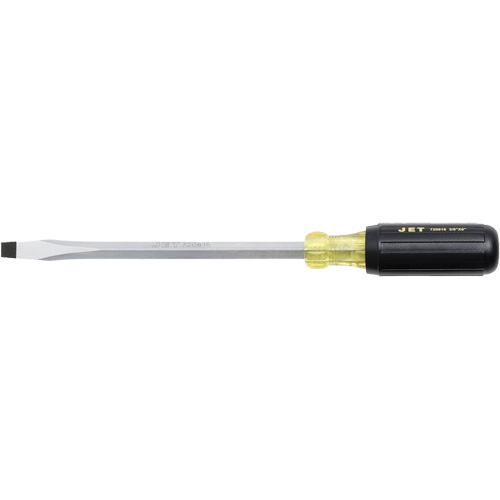 JKSS-8 Tournevis &agrave; fente, Tige de 3/8", Carr&eacute;e, 8" lo, Prise en Coussin&eacute;e Meunier Outillage Industriel