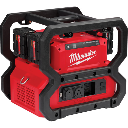 M18 Carry-On Power Supply, 1800 W/3600 W, Lithium Ion, 13-3/4" H x 12-1/4" W x 15" D, 28 lbs. Meunier Outillage Industriel