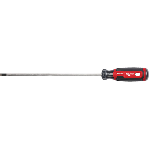 Cabinet Screwdriver, 3/16" Tip, Round, 279 mm L, Cushion Grip Handle Meunier Outillage Industriel