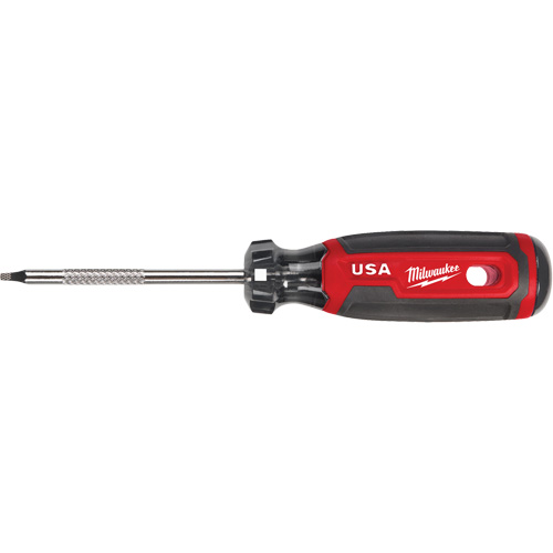 Square Screwdriver, #1 Tip, Round, 170 mm L, Cushion Grip Handle Meunier Outillage Industriel