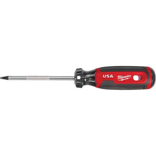 Square Screwdriver, #2 Tip, Round, 211 mm L, Cushion Grip Handle Meunier Outillage Industriel