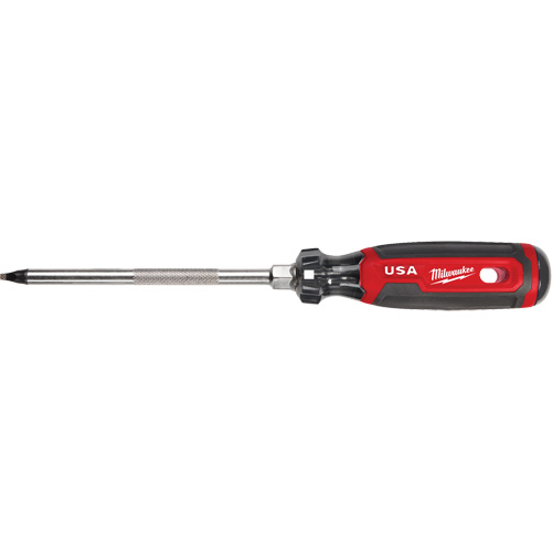 Square Screwdriver, #3 Tip, Round, 279 mm L, Cushion Grip Handle Meunier Outillage Industriel