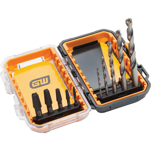 Jeu d'extracteurs de vis Bolt Biter, Acier alli&eacute;, 10 Morceaux Meunier Outillage Industriel