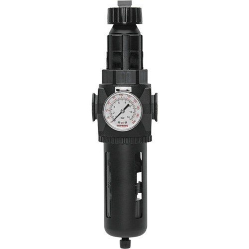 Filtre/r&eacute;gulateur Modulair 400 avec vidange manuelle, 3/4" NPT, 200 psi, Capacit&eacute; de 9,1 oz liq. Meunier Outillage Industriel