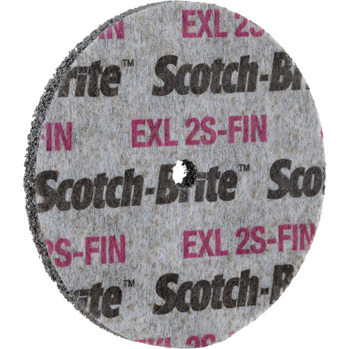 Meule homog&egrave;ne Scotch-Brite EXL, 3" x 1/2", Arbre de 1/4" Meunier Outillage Industriel