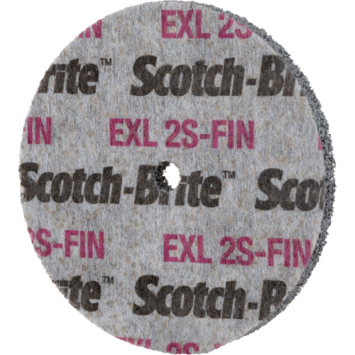 Meule homog&egrave;ne Scotch-Brite EXL, 3" x 1/2", Arbre de 1/4" Meunier Outillage Industriel