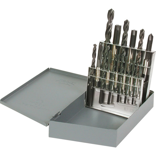 Jeu de tarauds manuels & forets, 18 morcea Meunier Outillage Industriel