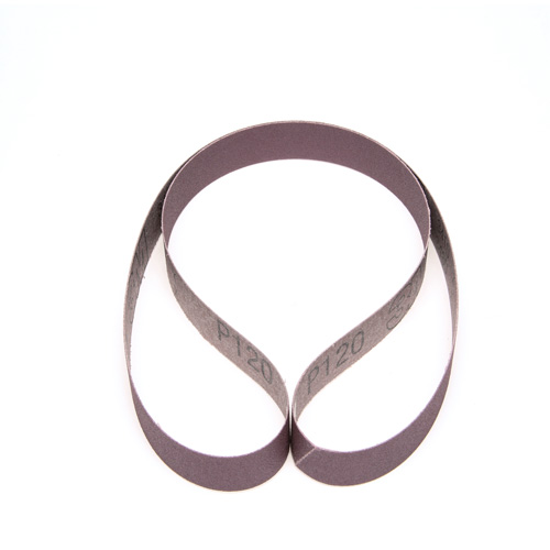 Courroie en textile 241D, 1" la x 42", Oxyde d'aluminium, Grain P120 Meunier Outillage Industriel