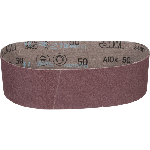 Cloth Belt 241D, 3" W X 24" L, Aluminum Oxide, 50 Grit Meunier Outillage Industriel