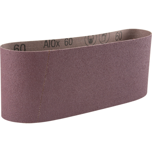 Courroie abrasive en toile 341D, 4" la x 24" lo, Oxyde d'aluminium, Grain 60 Meunier Outillage Industriel