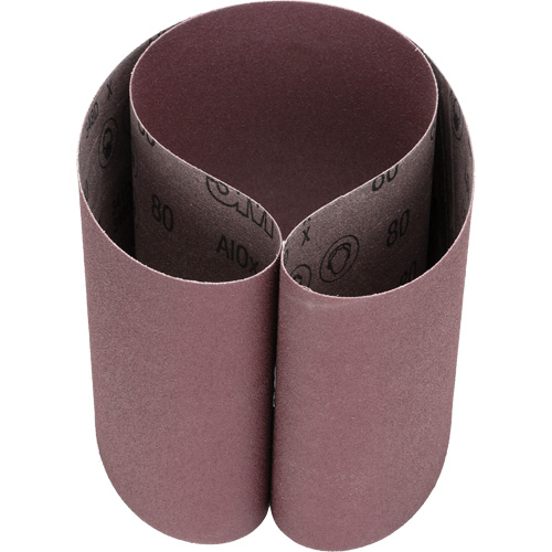 Courroie abrasive en toile 341D, 6" la x 48" lo, Oxyde d'aluminium, Grain 80 Meunier Outillage Industriel