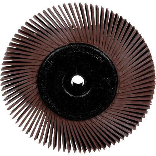 Radial Bristle Brushes for Bench Grinders, 36X Grit, 6" Dia. Meunier Outillage Industriel