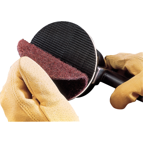 Disques de traitement des surfaces Scotch-Brite &agrave; boucles & &agrave; crochets, 2" dia., Grain Cors&eacute; Meunier Outillage Industriel