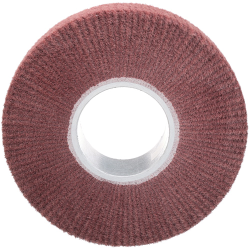 Brosse &agrave; lamelle de finition Scotch-Brite, Oxyde d'aluminium, Grain Fin, 8" x 2" x 3" Meunier Outillage Industriel