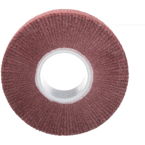 Brosse &agrave; lamelle de finition Scotch-Brite, Oxyde d'aluminium, Grain Tr&egrave;s fin, 8" x 2" x 3" Meunier Outillage Industriel
