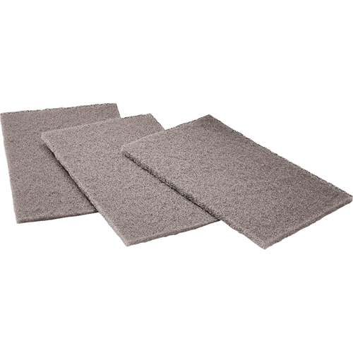Tampons manuels Scotch-Brite, Carbure de silicium, 6" x 9", Grain Moyen Meunier Outillage Industriel