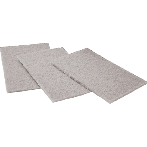 Tampons manuels Scotch-Brite, Carbure de silicium, 6" x 9", Grain Ultra fin Meunier Outillage Industriel