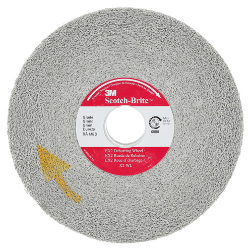 Scotch-Brite EXL Deburring Wheel, 6" x 1", 1"-8 Arbor, 1, Aluminum Oxide Meunier Outillage Industriel