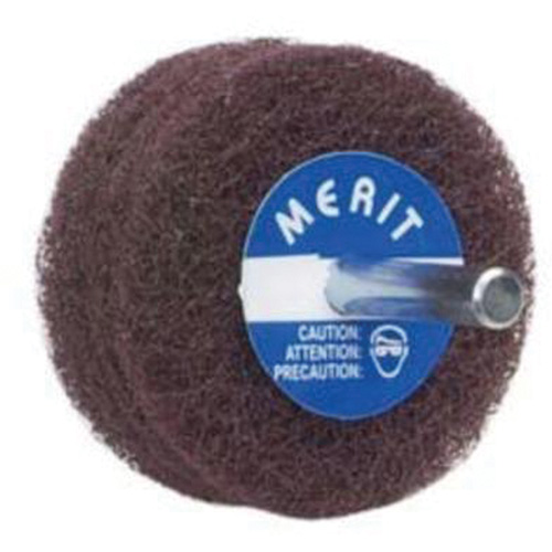 Abrasotex Non-Woven Disc Wheel, 3" Dia. x 1" W, 1/4" Arbor, Aluminum Oxide Meunier Outillage Industriel