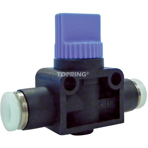 Vanne double manuelle union droit, Entr&eacute;e d'air 1/4" NPT, Sortie 1/4" NPT, 150 psi Meunier Outillage Industriel