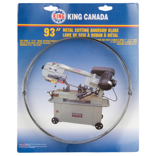 Scie &agrave; ruban pour m&eacute;tal, Acier au carbone, 93" lo x 3/4" la x &eacute;paisseur 0,032", 18 dents par pouce Meunier Outillage Industriel