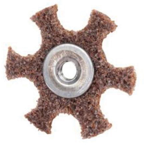 Disque abrasif en forme d'&eacute;toile pour pr&eacute;paration de surface Abrasotex , 2" dia., Grain Cors&eacute;, Oxyde d'aluminium Meunier Outillage Industriel