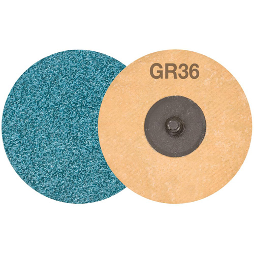 Disque de ponçage TWIST TOPCUT, 3" dia., Grain 36, Zirconium Meunier Outillage Industriel