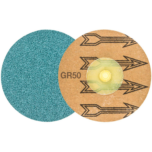 TWIST TOPCUT Sanding Disc, 3" Dia., 50 Grit, Zirconium Meunier Outillage Industriel