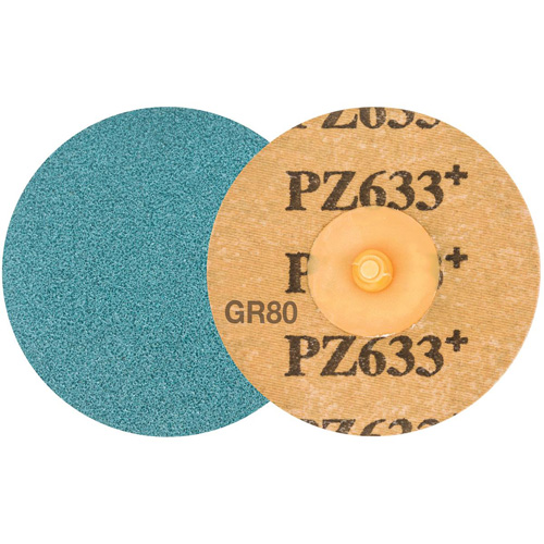 Disque de ponçage TWIST TOPCUT, 3" dia., Grain 80, Zirconium Meunier Outillage Industriel
