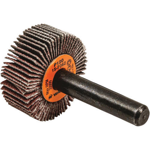 Flap Wheels-Coolcut Flap Wheels, Aluminum Oxide, 120 Grit, 1" x 3/8" x 1/4" Meunier Outillage Industriel