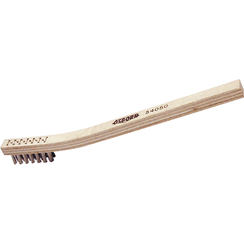 Petites brosse de nettoyage, Acier inoxydable, 3" x 7" rangs de fils, Longueur 7-1/2" Meunier Outillage Industriel