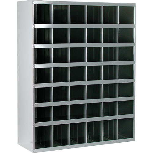 Armoires pour bacs de rangement en acier, 33-3/4" la x 12" p x 42" h, Gris Meunier Outillage Industriel