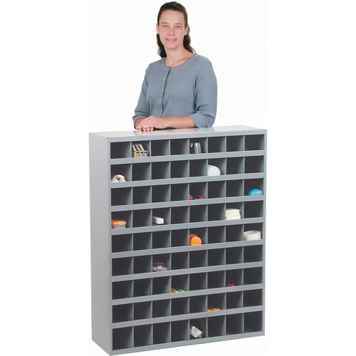 Armoires pour bacs de rangement en acier, 33-3/4" la x 12" p x 42" h, Gris Meunier Outillage Industriel