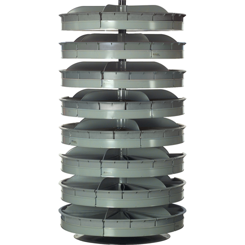 Modules de stockage Rotabin, 500 lb Capacit&eacute; par niveau, 7 Niveau(x), 47" ha x 28" dia Meunier Outillage Industriel