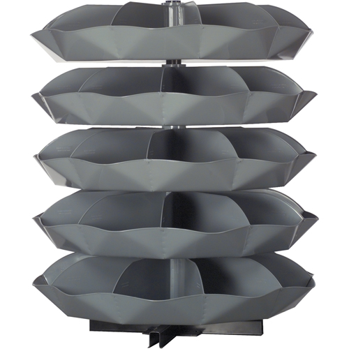 Modules de stockage Rotabin, 625 lb Capacit&eacute; par niveau, 3 Niveau(x), 34" ha x 44" dia Meunier Outillage Industriel