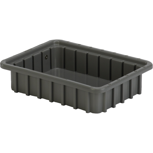 Contenants Divider Box, Poly&eacute;thyl&egrave;ne, 10,8" la x 8,3" p x 2,5" h, Gris Meunier Outillage Industriel