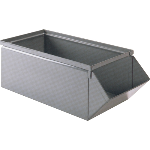 Steel Bin, 100 lbs. Cap., 15" W x 24" D x 11" H, Blue Meunier Outillage Industriel