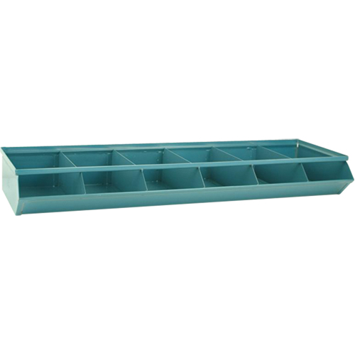 Sectional Bin Units, 100 lbs. Cap., 37" W x 12" D x 4-1/2" H, Blue Meunier Outillage Industriel