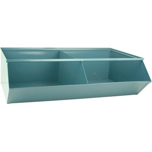 Sectional Bin Units, 100 lbs. Cap., 37" W x 24" D x 11" H, Blue Meunier Outillage Industriel