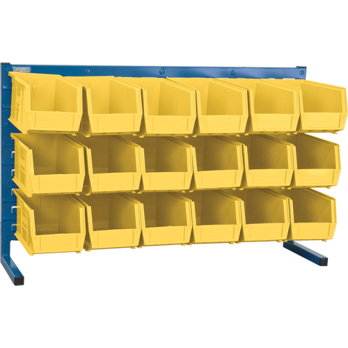 Louvered Rack with Bins, 18 Bins, 36" W x 8-1/4" D x 22" H Meunier Outillage Industriel