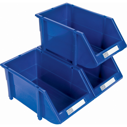 Stack & Hang Bin, 4-13/16" W x 3-3/16" H x 7-1/8" D, Blue Meunier Outillage Industriel