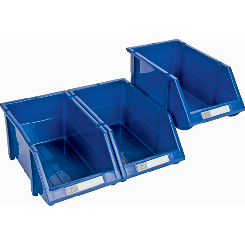 Stack & Hang Bin, 4-13/16" W x 3-3/16" H x 7-1/8" D, Blue Meunier Outillage Industriel