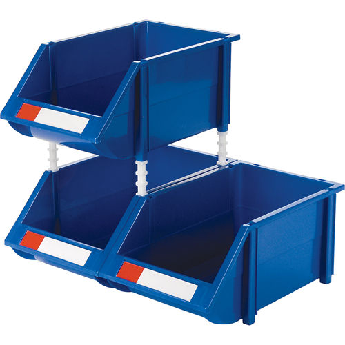 Bac empilable & &agrave; suspendre, 8-3/16" la, 6-3/16" h x 14" p, Bleu Meunier Outillage Industriel
