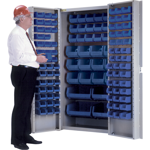 Deep-Door Combination Cabinet, 38" W x 24" D x 72" H, 36 Shelves Meunier Outillage Industriel