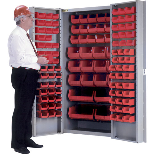 Deep-Door Combination Cabinet, 38" W x 24" D x 72" H, 36 Shelves Meunier Outillage Industriel