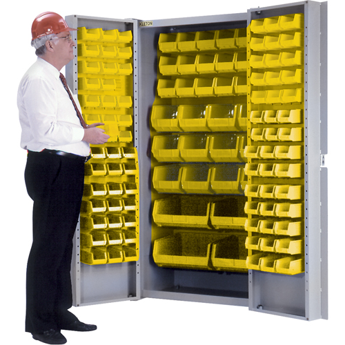 Deep-Door Combination Cabinet, 38" W x 24" D x 72" H, 36 Shelves Meunier Outillage Industriel