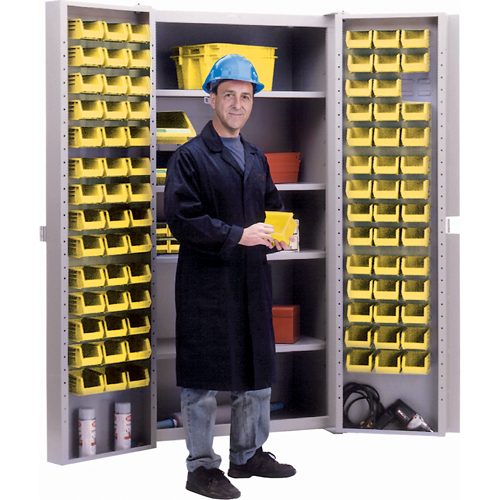 Deep-Door Combination Cabinet, 38" W x 24" D x 72" H, 4 Shelves Meunier Outillage Industriel