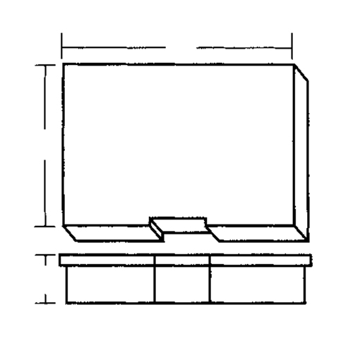 Compartment Case, Plastic, 15-1/2" W x 11-3/4" D x 2-1/2" H, Grey Meunier Outillage Industriel