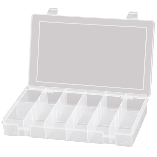 Boîtes &agrave; compartiments compactes en polypropyl&egrave;ne, 11" la x 6-3/4" p x 1-3/4" h, 12 compartiments Meunier Outillage Industriel
