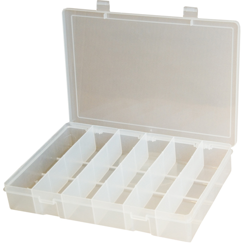 Boîtes &agrave; compartiments compactes en polypropyl&egrave;ne, 11" la x 6-3/4" p x 1-3/4" h, 6 compartiments Meunier Outillage Industriel